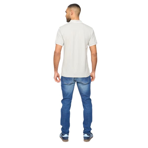 Bewley & Ritch Herr Elverton Pikétröja L Ljusgrå Light Grey L
