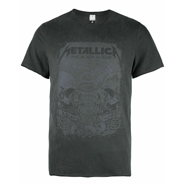 Amplified Mens The Black Album Metallica T-Shirt S Grå Grey S