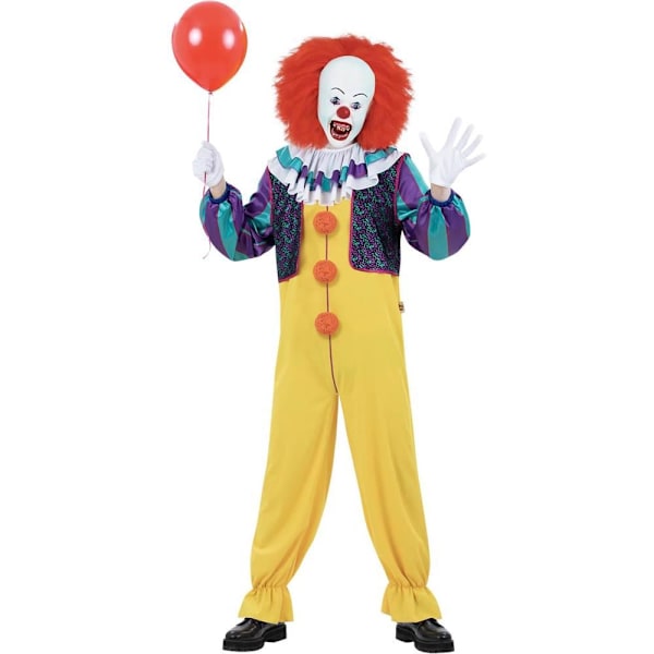 Det (1990) Herr Pennywise Kostymklänning Set M Gul Yellow M