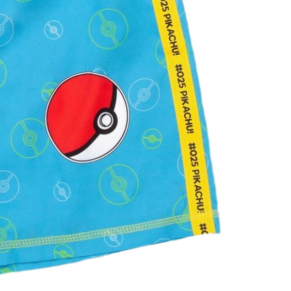 Pokemon Boys Pikachu Pokeball Badbyxor 4-5 År Svart/Blå Black/Blue 4-5 Years