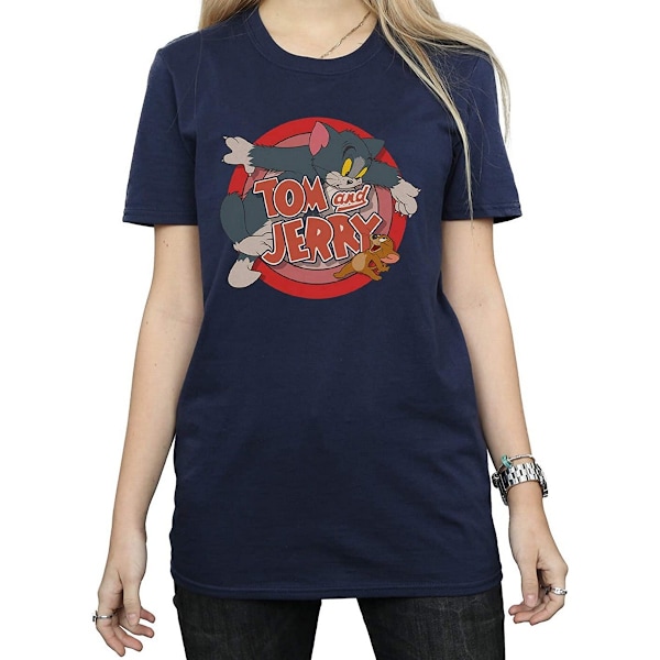 Tom och Jerry Dam/Dam Catch Bomull T-shirt L Marinblå Navy Blue L