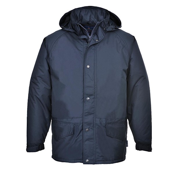 Portwest Arbroath Fleecefodrad Vintervadderad Jacka för Män Navy XL