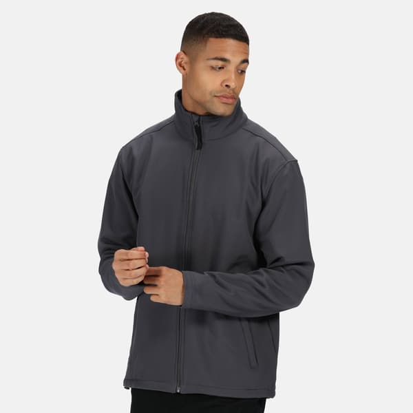 Regatta Reid Softshell Vindtät Vattenavvisande Jacka för Herr Seal Grey S