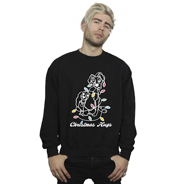 Disney Herr Lady And The Trump Julkramar Sweatshirt 4XL Svart Black 4XL