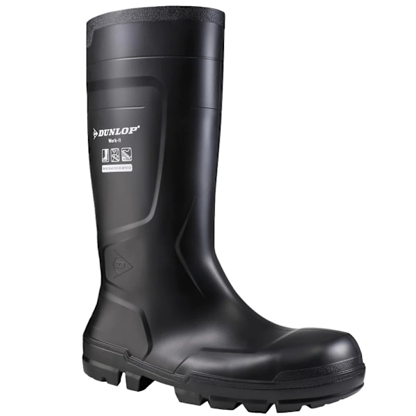 Dunlop Unisex Adult Work-It Säkerhetsstövlar 3.5 UK Svart Black 3.5 UK