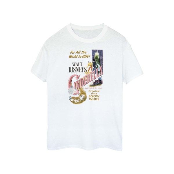 Cinderella Dam/Dam Poster Pojkvän T-Shirt i bomull XXL Wh White XXL