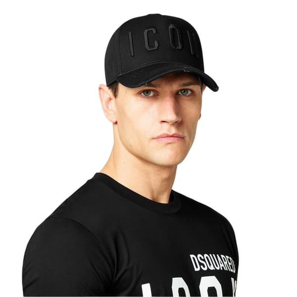 DSquared2 Herr Icon Icon Baseballkeps En Storlek Svart Black One Size