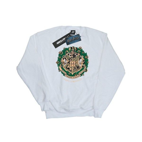 Harry Potter Dam/Kvinnor Julkrans Sweatshirt L Vit White L