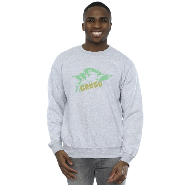 Star Wars Herr The Mandalorian Grogu The Child Splat Sweatshirt Sports Grey M