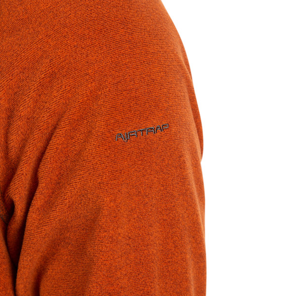 Trespass Mens Keynote Anti Pilling 1/4 Zip Fleece Top S Burnt O Burnt Orange S