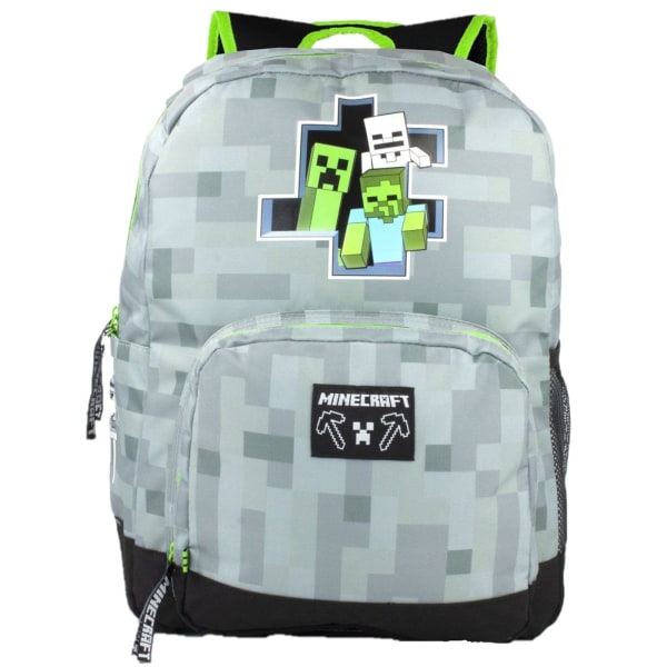 Minecraft Breakthrough Pixel-ryggsäck One Size Grå Grey One Size