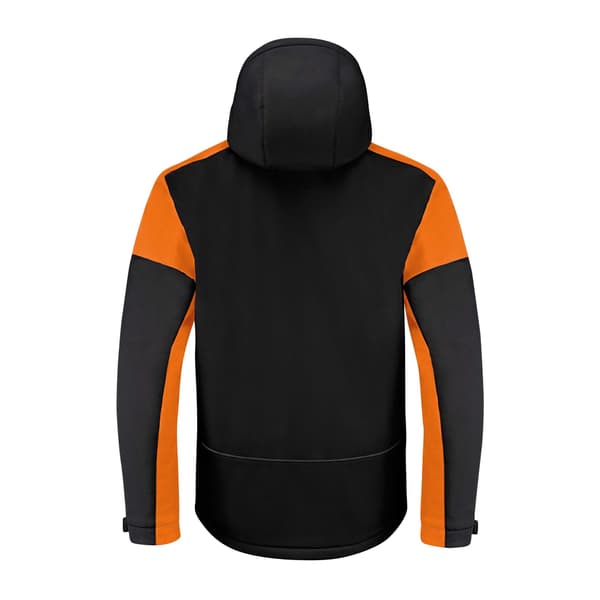Printer Vadderad Soft Shell Jacka för Herr 3XL Svart/Orange Black/Orange 3XL