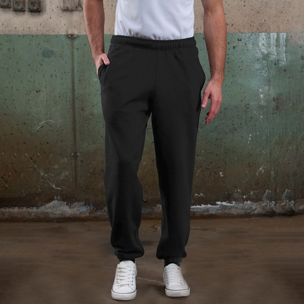 Awdis College Cuffed Sweatpants / Joggingbyxor M Deep Black Deep Black M