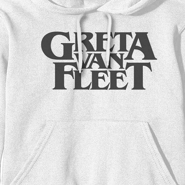 Greta Van Fleet Unisex Vuxen Logo Hoodie S Vit White S
