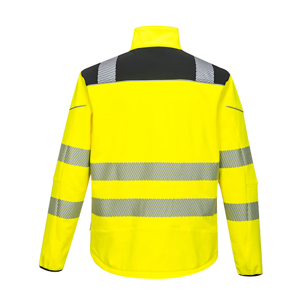 Portwest Herr PW3 Softshell Hi-Vis Jacka 4XL Gul/Svart Yellow/Black 4XL