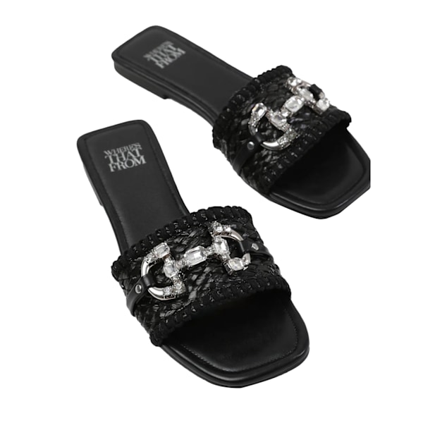 Where's That From Dam/Damer Align Jewel Platta Sandaler 3 UK B Black 3 UK