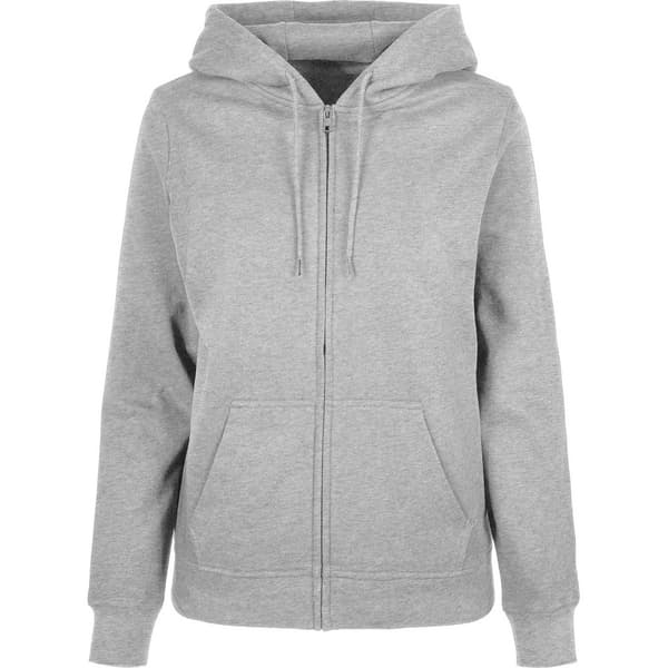 Build Your Brand Dam/Kvinnor Basic Full Zip Hoodie 5XL Vit White 5XL