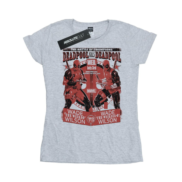 Marvel Womens/Ladies Deadpool Vs Deadpool Bomull T-shirt M Spor Sports Grey M