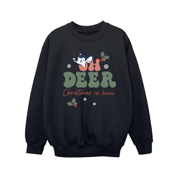 Disney Girls Bambi Oh Deer Sweatshirt 9-11 år Svart Black 9-11 Years
