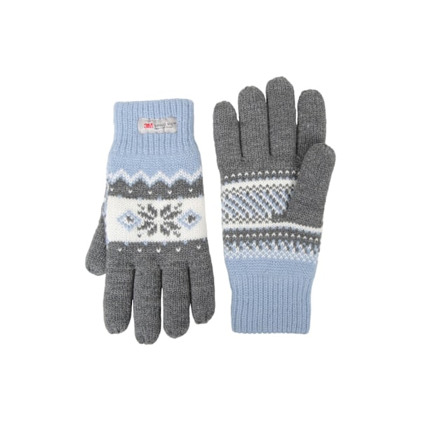 Mountain Warehouse Dam/Damer Thinsulate Fair Isle Handskar På Grey One Size