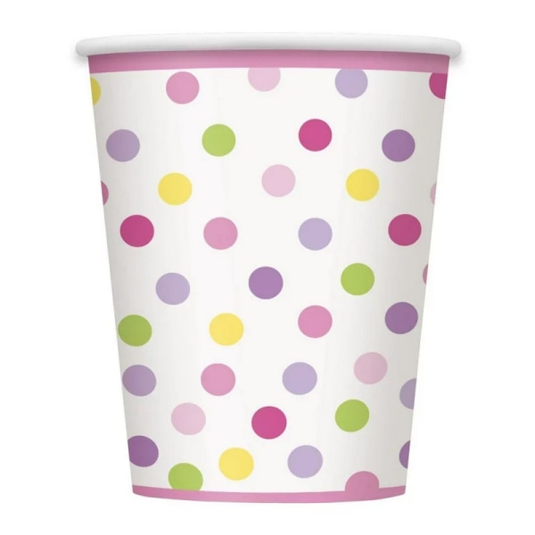 Unik Party Paper Stork Baby Shower Party Cup (Pack om 8) En Multicoloured One Size