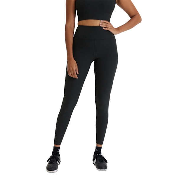 Girlfriend Collective Dam Ribbade Höga Långa Leggings Black 3XL