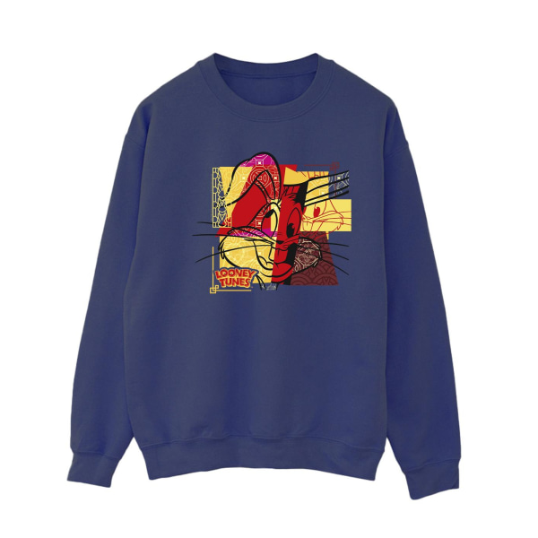 Looney Tunes Dam/Damer Bugs Bunny Kanin Nyår Sweatshirt Navy Blue M