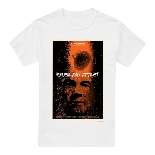 Star Trek Herr The Next Generation Säsong 5 Avsnitt 18 T-Shirt White M