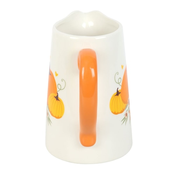 Something Different Höst Keramisk Pumpa Blomkanna One Size White/Orange One Size