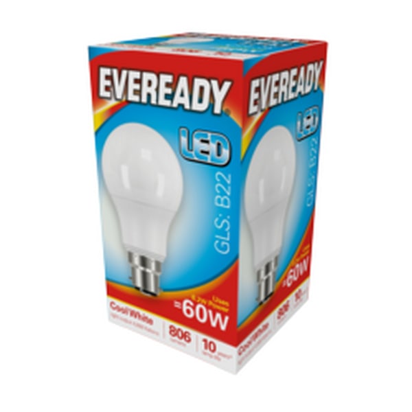 Eveready LED GLS-lampa, en storlek, vit White One Size