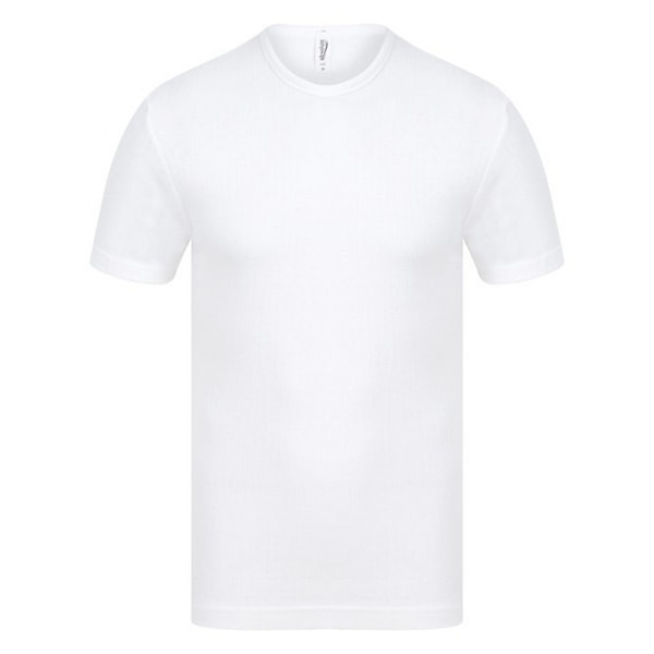 Absolute Apparel Herr Termisk Kortärmad T-shirt 2XL Vit White 2XL