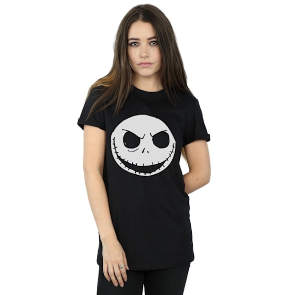 Nightmare Before Christmas Dam/Damer Jack Skellington Bomull Boyfriend T-Shirt S Svart Black S
