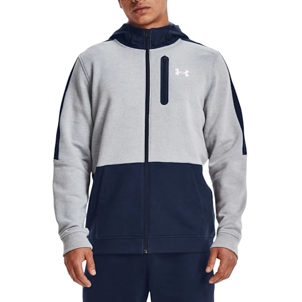 Under Armour Threadborne Full Zip Hoodie för män L Grå Grey L