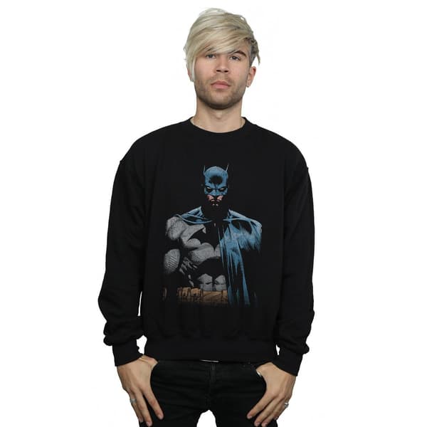 DC Comics Herr Batman Close Up Sweatshirt M Svart Black M