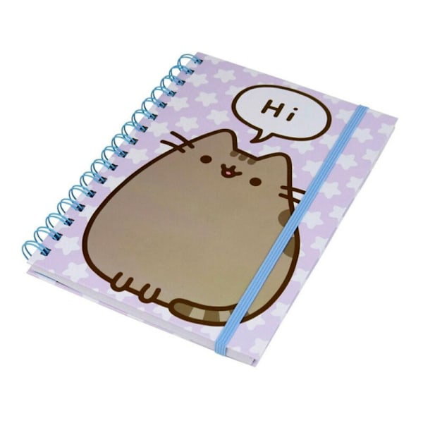 Pusheen säger hej A5 spiralbunden anteckningsbok A5 flerfärgad Multicoloured A5