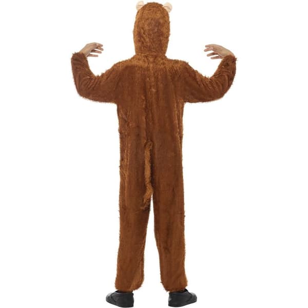 Smiffys Barn/Barn Monkey Kostym 7-9 År Brun/Vit Brown/White 7-9 Years
