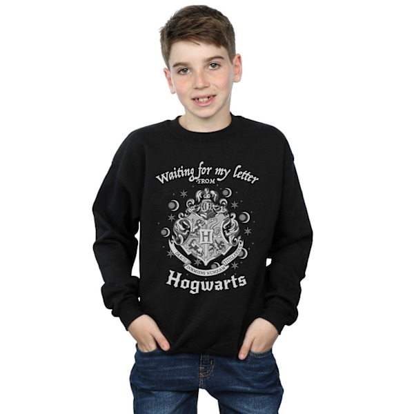 Harry Potter Boys Hogwarts Väntar På Mitt Brev Sweatshirt 12- Black 12-13 Years