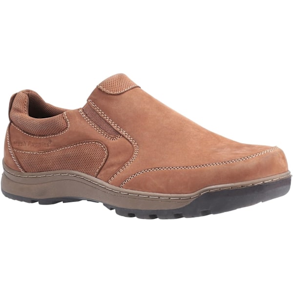 Hush Puppies herr Jasper Nubuck läder slip-on sko 12 UK Tan Tan Nubuck 12 UK