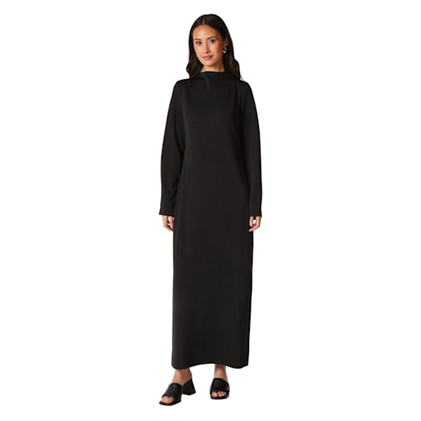 Principles Dam/Dam Textured Jersey Långärmad Maxi Klänning Black 18 UK