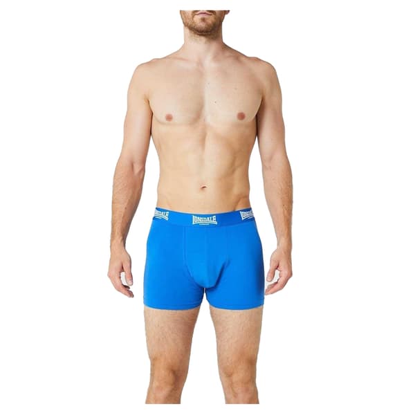 Lonsdale Boxershorts för män (2-pack) S Blå Blue S