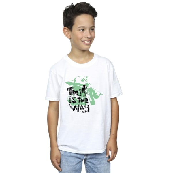 Star Wars Boys The Mandalorian This Is The Way Grogu T-Shirt 12 White 12-13 Years