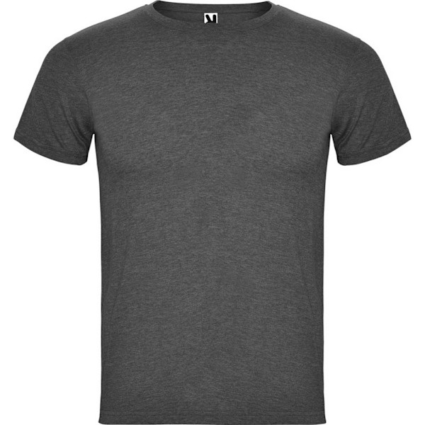 Roly Herr T-shirt med kort ärm Fox Heather XXL Svart Heather Black Heather XXL