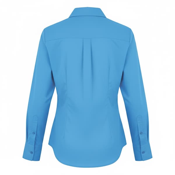 Premier Dam/Dam Poplin Långärmad Blus 20 Safir Sapphire 20