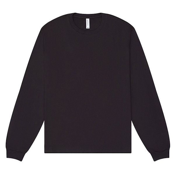 Bella + Canvas Unisex Vuxen Kraftig Boxy Långärmad T-shirt Dark Grey L