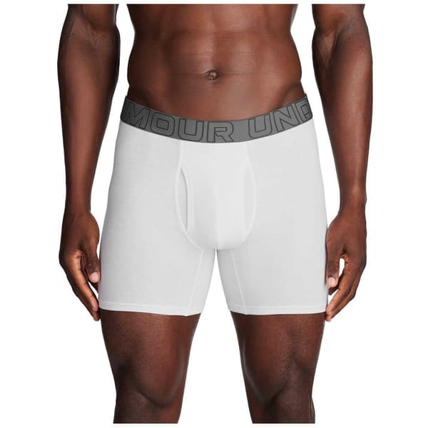 Under Armour Performance Boxertrosor för män (3-pack) S Vit White S