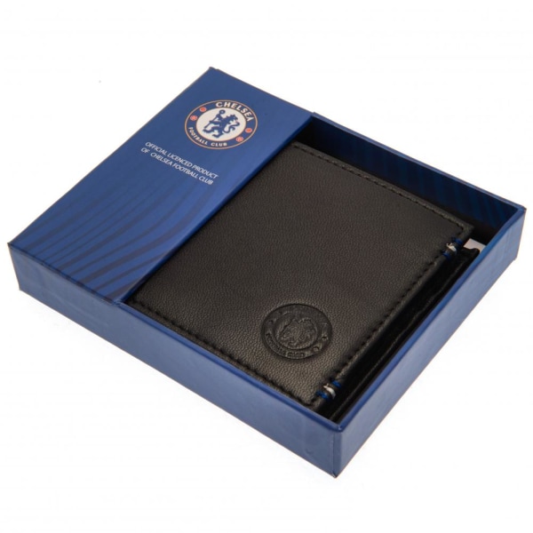 Chelsea FC Läder Plånbok för män sydd One Size Svart Black One Size