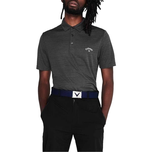 Callaway Herr Pikétröja Herringbone Golf M Caviar Caviar M