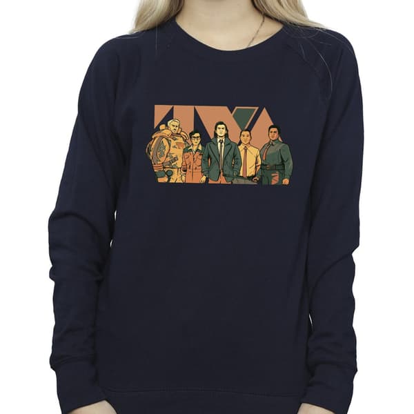 Marvel Dam/Damer Loki TVA Grupp Sweatshirt XL Marinblå Navy Blue XL
