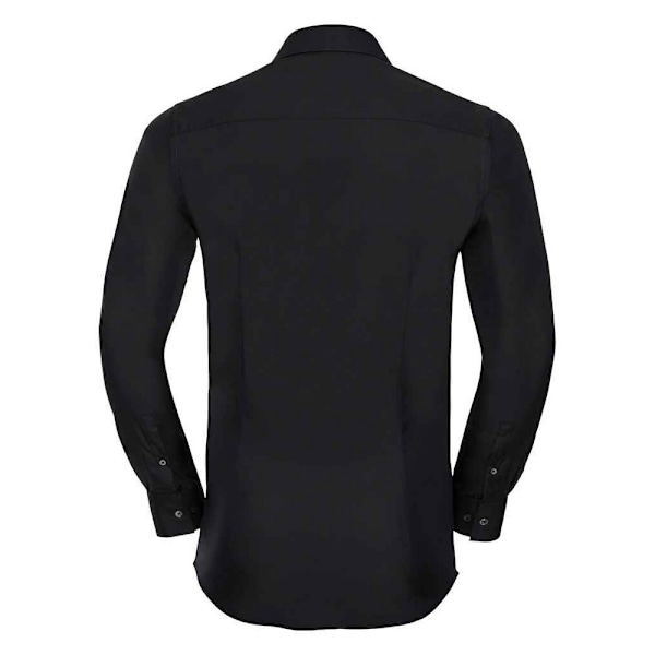 Russell Collection Herr Ultimate Stretch Långärmad formell skjorta Black 4XL