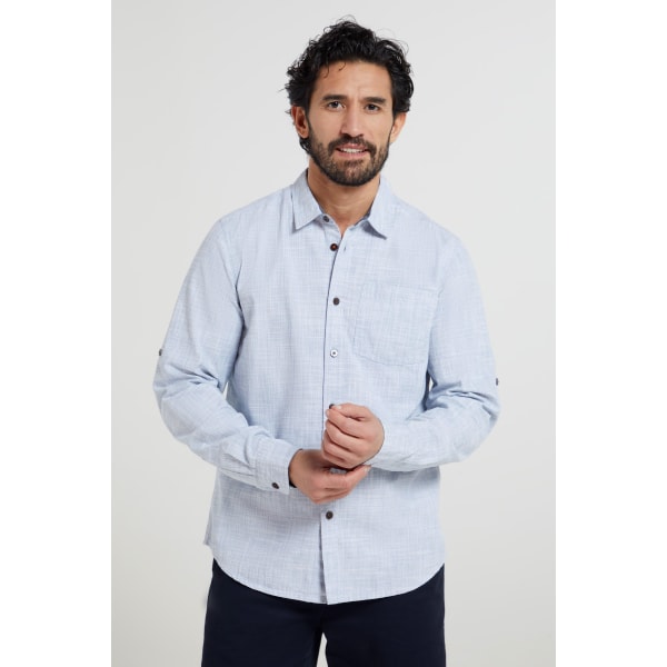 Mountain Warehouse Man Coconut Textured Long-Sleeved Shirt XS White XS